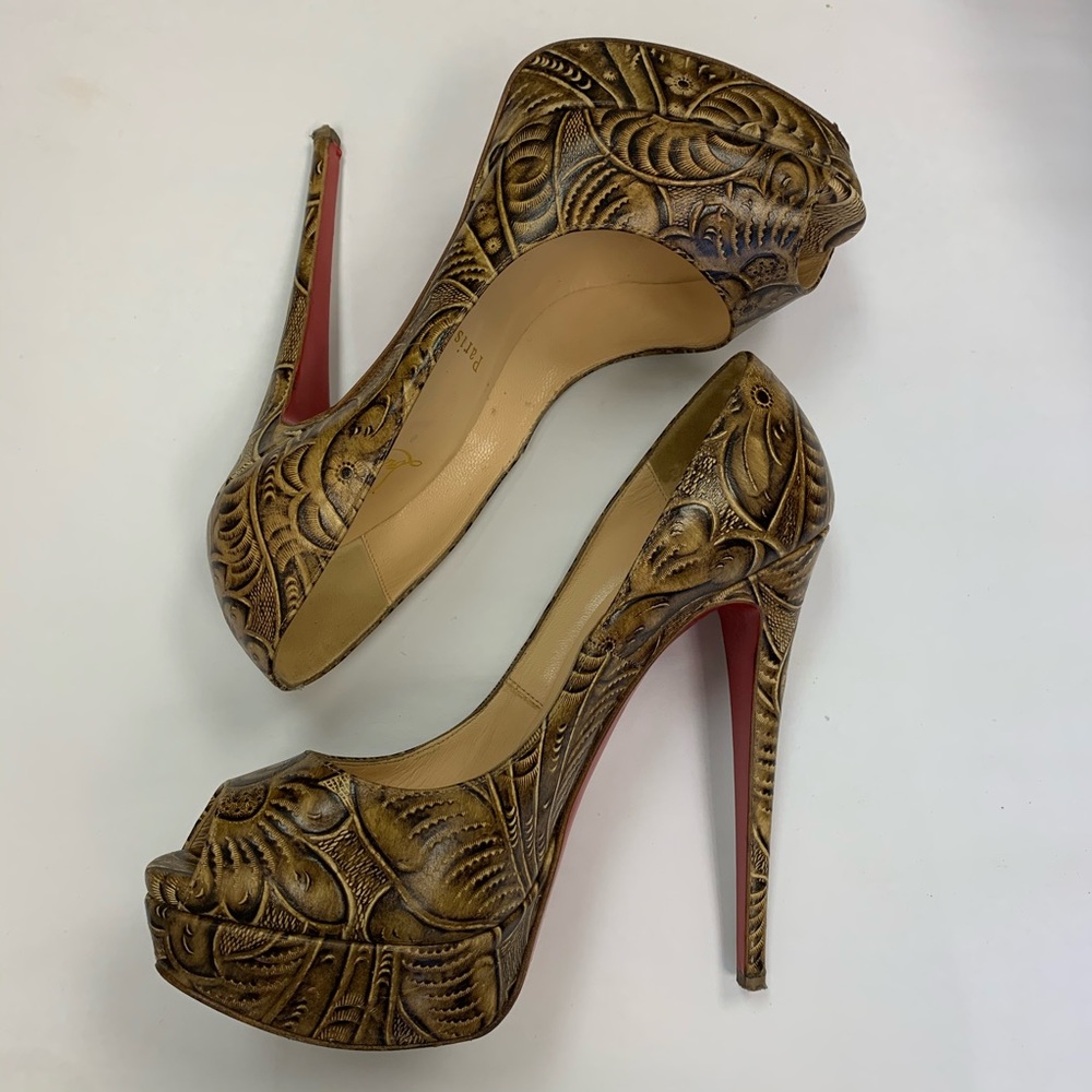 Christian Louboutin Lady Peep Santa Fe 150mm
